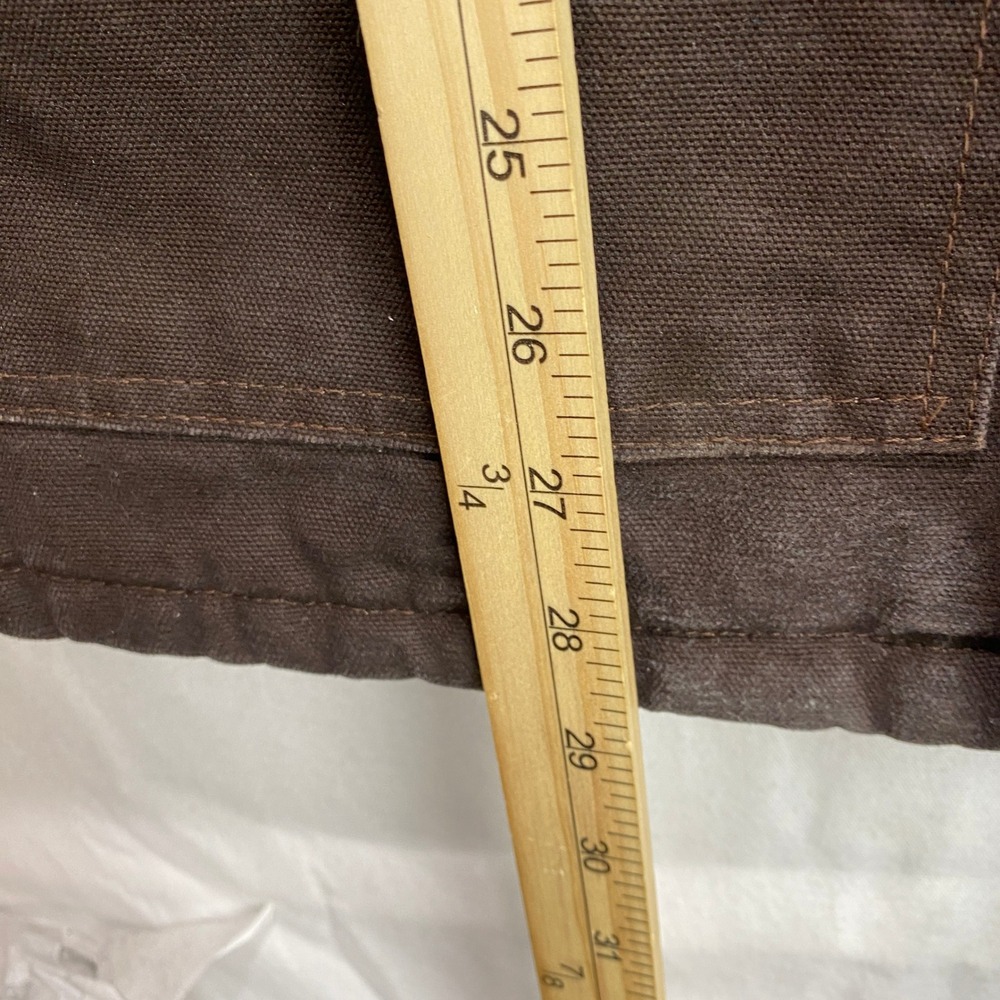 VTG Carhartt RN14806 Coat Mens Medium Brown Duck Canvas Corduroy Collar Jacket - Picture 10 of 12